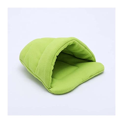 XFYESL Hundematte Hundematte Meerschweinchenkissen Tierbedarf Welpenbett Polarfleecestreu Katzenschlafunterlage Hundebett(Green,XS 28x38 cm) von XFYESL