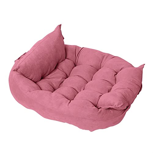 XFYESL Hundematte Pet Cozy Bed Puppy Cotton Zwinger Mat Large Dog Pillow Kissen Small Medium Dog Isomatten Hundebett(Pink) von XFYESL