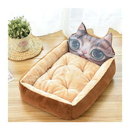 XFYESL Hundematte Rechteckiges Hundebett, Schlafsack, Zwinger, Katze, Welpe, Schlafsofa, Haustierhaus, Winter, warmes Nest, weiche Betten Hundebett(1,L) von XFYESL