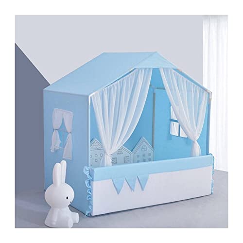 XFYESL Hundematte Rosa Katze Zelt Haus Hundebett Komfortable Indoor Kätzchen Prinzessin Matratze Hundehütte Haustierbedarf Hundebett(Blue,L) von XFYESL