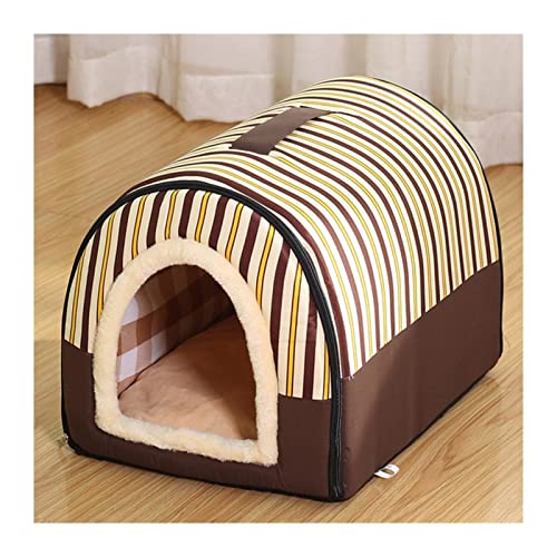 XFYESL Hundematte Warme Hundehütte House Lounge für Katzen, mittelgroße kleine Hunde, warm, faltbar, waschbar Hundebett(9,45X38X36cm) von XFYESL