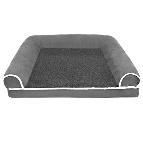 XFYESL Hundematte Zwinger Katzennest Winterwarmes Schwammkissen Schlafsofa Vier Jahreszeiten Universal-Hundebett Hundebett(GWF005,L 75x50x12cm) von XFYESL