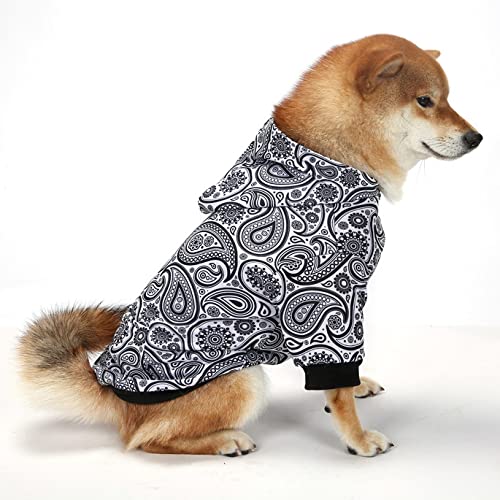 XGDMEIL Hunde-Kapuzenpullover für kleine, mittelgroße und große Hunde, warmer Hundemantel für kaltes Wetter (Weiß, XL) von XGDMEIL