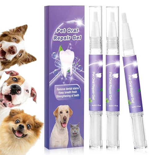 XGF Pet Oral Repair Gel Stift füR Hunde, Pet Oral Repair Gel, Oral Repair Gel füR Haustiere, Oral Repair Gel füR Hunde (3 stück) von XGF