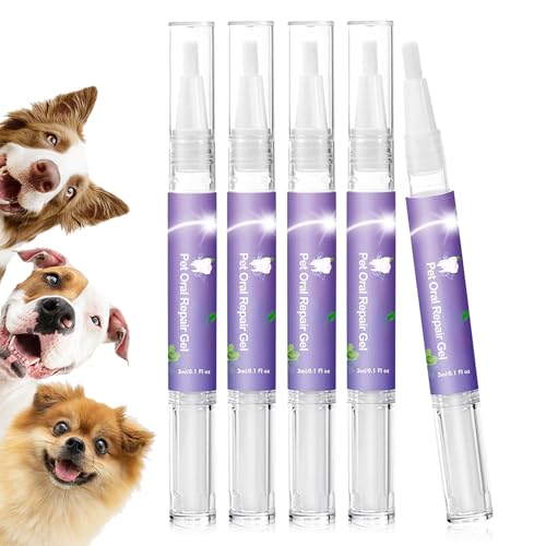 XGF Pet Oral Repair Gel Stift füR Hunde, Pet Oral Repair Gel, Oral Repair Gel füR Haustiere, Oral Repair Gel füR Hunde (5 stück) von XGF