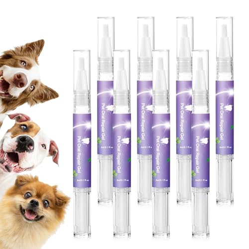 XGF Pet Oral Repair Gel Stift füR Hunde, Pet Oral Repair Gel, Oral Repair Gel füR Haustiere, Oral Repair Gel füR Hunde (8 stück) von XGF