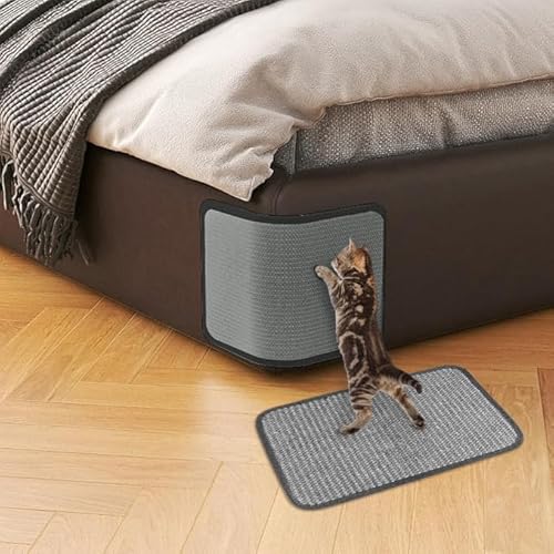 2pcs Katze Kratzmatte Kratzteppich Sisal Rutschfest Katzenkratzmatte Natürlich Langlebig Kratzbrett Schützt Möbel Wandkratzbrett Sofa Kratzpappe Wand Kratzschutz Kratzecke Schutz des Sofas 30X20cm von XGOPTS