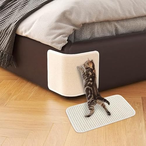 2pcs Katze Kratzmatte Kratzteppich Sisal Rutschfest Katzenkratzmatte Natürlich Langlebig Kratzbrett Schützt Möbel Wandkratzbrett Sofa Kratzpappe Wand Kratzschutz Kratzecke Schutz des Sofas 30X20cm von XGOPTS