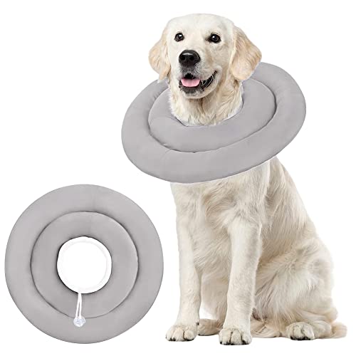 Halsbänder Haustier Hundehalsband Verstellbar Haustierkegel Kätzchen Halsband Wasserdicht Postoperativ Schutzkragen Weich Schutzhalsband Hunde Katze Haustier 25cm/35cm für Operationen von XGOPTS