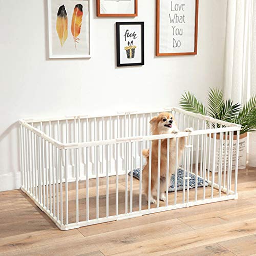 Hundekäfig Hundebox/Transportkäfig Hundekäfig Haushalt Hund Zaun Zaun Innen Isolation Tor Zaun Eisenkäfig Pet Products faltbare Übung Pen & Pet Playpen Dog Crate (Size : L) von XIA