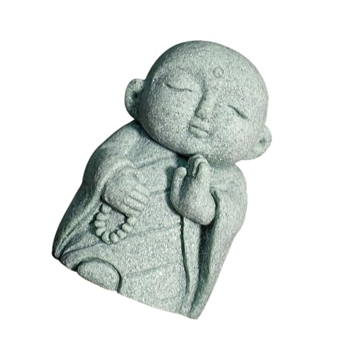 XIAHIOPT Aquarien Jizo Landschaftsversteck Statue Aquarien Dekorationen Kunst Lebensraum Ornamente von XIAHIOPT