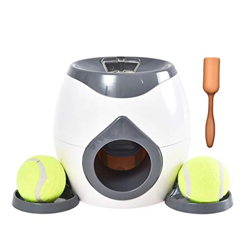 XIAHIOPT Interaktives Trainingsspielzeug Hund Slow Feeder Ball und Futter Belohnungsspender Tennisball Leckerli Spender Spielzeug für Hunde von XIAHIOPT