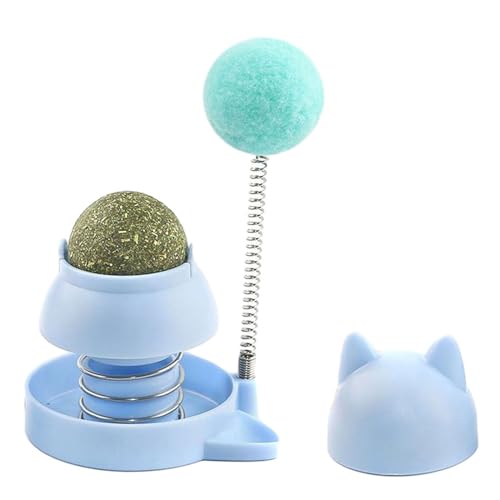 XIAHIOPT Katzenanreicherungsspielzeug Stick On Cat Catmint Ball Spielzeug Heller Tumbler Katzenminzball Spielzeug für Indoor von XIAHIOPT