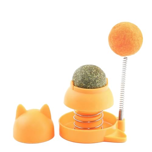 XIAHIOPT Katzenanreicherungsspielzeug Stick On Cat Catmint Ball Spielzeug Heller Tumbler Katzenminzball Spielzeug für Indoor von XIAHIOPT