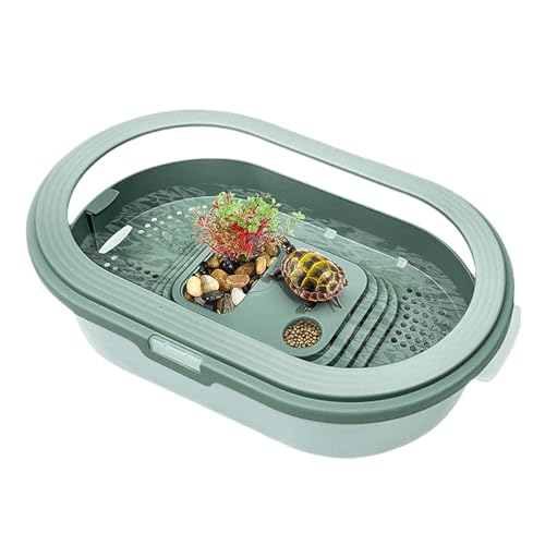 XIAOXIAOYU Schildkröten Aquarium - Futterbox Für Landschildkröten - Anti-Flucht Sonnenplatz Habitat Für Reptilien Terrapin Schildkröte Fütterungsbecken XIAOXIAOYU Schildkröten Aquarium - Futterbox Für Landschildkröten - Anti-Flucht Sonnenplatz Habitat Für Reptilien Terrapin Schildkröte Fütterungsbecken von XIAOXIAOYU
