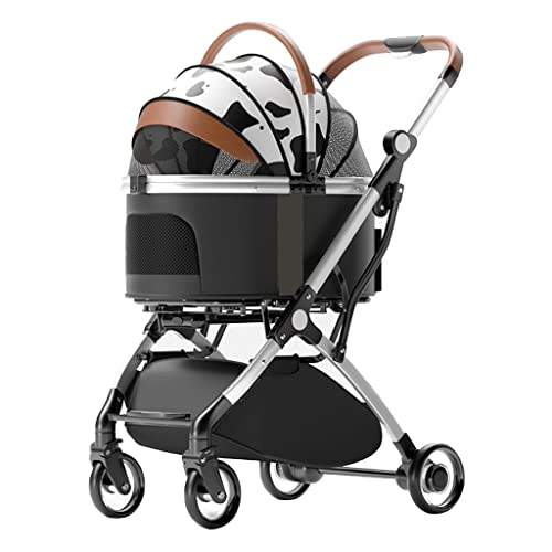 3-in-1-Kinderwagen für Hunde / Katzen / Haustiere, Reisewagen, Hundebuggy für kleine, mittelgroße Hunde, abnehmbarer Hundewagen, zusammenklappbarer Haustier-Kinderwagen, Katzentasche, Hundebuggy von XIAOYIWIN