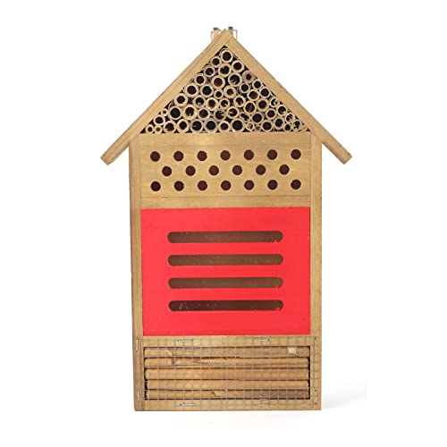 XIASABA Bienenhaus, wachsbeschichtete Bienenhäuser, Bienenhaus für den Garten, Bienenhotel, wasserdichtes, handgefertigtes Mason-Bienenhaus aus Holz von XIASABA