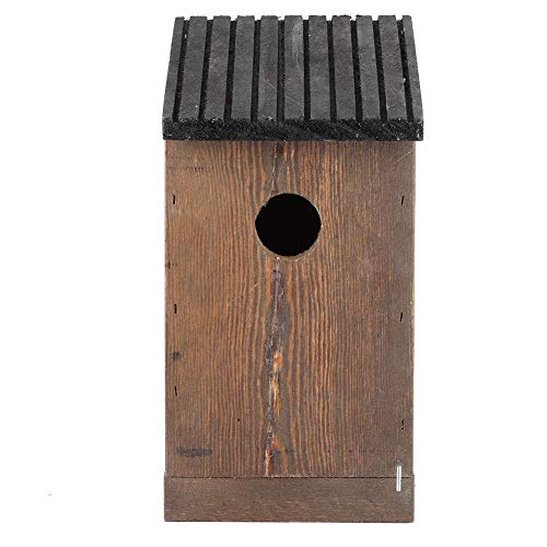 XIASABA Holz-Vogelhaus, Nicht 24,0 x 12,0 x 12,0 cm, hängendes Vogelhaus aus Holz, Brutvogel-Nistkasten für Outdoor-Gartendekoration, Vogelhaus, hängendes Vogelhaus von XIASABA