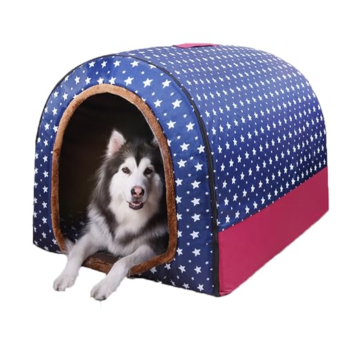 Hundebett Katzenbett, extra großes Hundehaus mit abnehmbarem Kissen, 2-in-1-Hundebett, Haustierbett mit rutschfester Unterseite, mittelgroßer Hundekorb, orthopädisches Kissen für Hund und Katze, 45 x von XIEMINLE