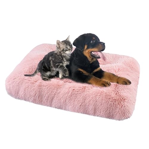 Hundebett Waschbare Hundebett-Matte Großes, Anti-Angst Hundebetten Zwinger-Auflage, Orthopädisches Hundebett Hundematratze, Rutschfestes Hundematte Hundekissen Hundesofa Zwinger-Auflage(65x48x8cm) von XIEMINLE