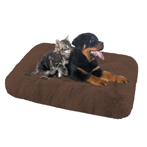 Hundebett Waschbare Hundebett-Matte Großes, Anti-Angst Hundebetten Zwinger-Auflage, Orthopädisches Hundebett Hundematratze, Rutschfestes Hundematte Hundekissen Hundesofa Zwinger-Auflage(65x48x8cm) von XIEMINLE