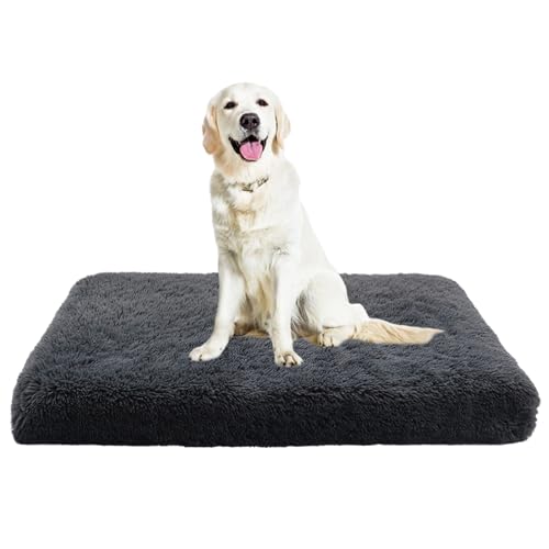 XIEMINLE Haustierbett Hundematratze, Anti-Angst Anti-Rutsch Hundematte, Waschbar Hundekissen Flauschiges Hundebett, Orthopädisches Katzenbett Hundesofa für Große Mittelgroße Hunde(50x40x5cm) von XIEMINLE