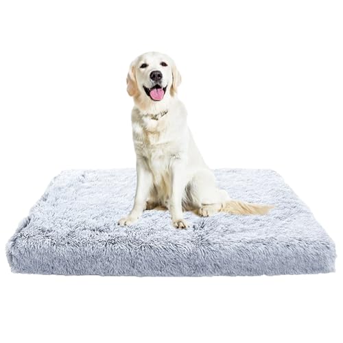 XIEMINLE Haustierbett Hundematratze, Anti-Angst Anti-Rutsch Hundematte, Waschbar Hundekissen Flauschiges Hundebett, Orthopädisches Katzenbett Hundesofa für Große Mittelgroße Hunde(50x40x5cm) von XIEMINLE