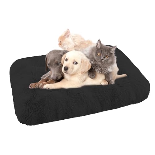 XIEMINLE Orthopädisches Hundebett Katzenbett, Waschbar Hundekorb Hundekissen Hundesofa für große, mittelgroße & kleine Hunde, Anti-Angst Hundebett, Katzenschlafplatz für Katzen und Hunde(65x48x8cm) von XIEMINLE