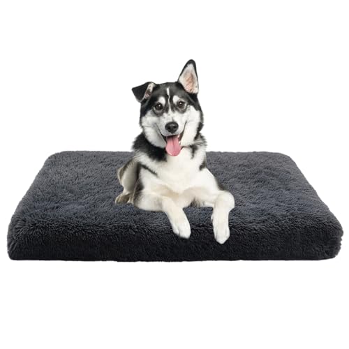 XIEMINLE Orthopädisches Hundekissen Haustierbett, Anti-Angst Haustier Hundebetten für Mittelgroße Hunde, Plüsch Katzenbett Hundesofa, Abnehmbar und Waschbar Hundekorb Zwinger-Auflage(120x80x10cm) von XIEMINLE