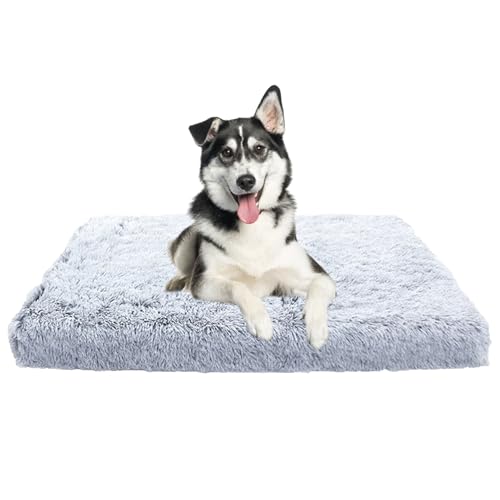 XIEMINLE Orthopädisches Hundekissen Haustierbett, Anti-Angst Haustier Hundebetten für Mittelgroße Hunde, Plüsch Katzenbett Hundesofa, Abnehmbar und Waschbar Hundekorb Zwinger-Auflage(75x50x7cm) von XIEMINLE