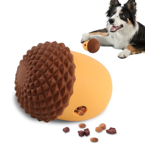 XIMEY Hundeball, Hunde Ball, Hundespielzeug Ball, Intelligenzspielzeug für Hunde, Tannenzapfenförmige Futterball für Hunde, Geeignet für Aktivitäten mit Haustieren im Innen- und Außenbereich von XIMEY