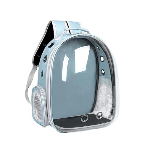 Katzen-Rucksack, Haustier-Tragetasche mit belüftetem Design für Welpen, Katzen, Welpenkapsel, Haustier-Tragetasche zum Wandern, Reisen (Hellblau) von XINCHANG