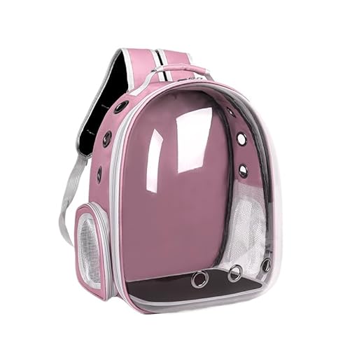 XINCHANG Katzen-Rucksack, Haustier-Tragetasche mit belüftetem Design für Welpen, Katzen, Welpenkapsel, Haustier-Tragetasche zum Wandern, Reisen (Rosa) von XINCHANG