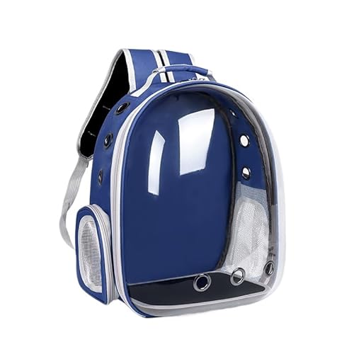 Katzen-Rucksack, Haustier-Tragetasche mit belüftetem Design für Welpen, Katzen, Welpenkapsel, Haustier-Tragetasche zum Wandern, Reisen (blau) von XINCHANG