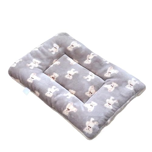 XINCHANG Haustier-Katzenbett für Innen, Katzen, Hundekäfig-Unterlage, Hundehütte, Hundehütte, Hundehütte, Katzenbett-Auskleidung (48 x 34 x 3,4 cm, Mokka-Bär) von XINCHANG