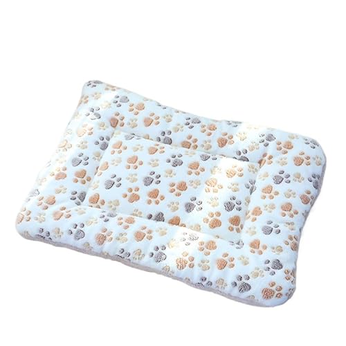 XINCHANG Haustier-Katzenbett für Innen, Katzen, Hundekäfig-Unterlage, Hundehütte, Hundehütte, Katzenbett-Auskleidung (84 x 57 x 3,4 cm, Opalpfotenabdruck) von XINCHANG