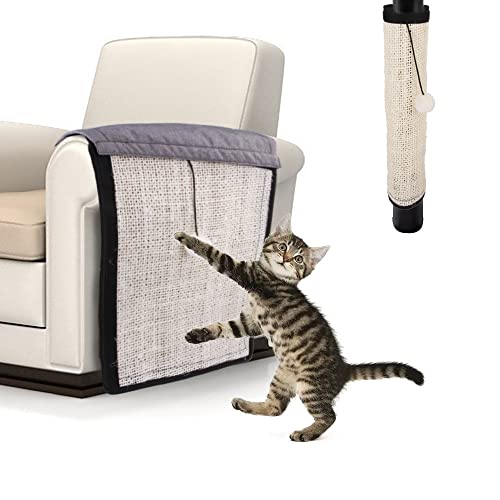 XINCHI Kratzmatte Katze Katzenkratzmatte Sisal Kratzpappe Wand Kratzschutz Sofa Katzenkratzbrett Ecke Kratzbrett Katzenkrallen Katzenmöbel Kratzschutz Kratzpappe Hause Kratzpads von XINCHI