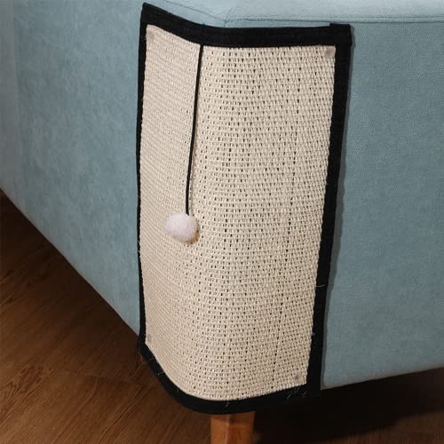 XINCHI Kratzmatte Katze Katzenkratzmatte Sisal Kratzpappe Wand Kratzschutz Sofa Katzenkratzbrett Ecke Kratzbrett Katzenkrallen Katzenmöbel Kratzschutz Kratzpappe Hause Kratzpads von XINCHI