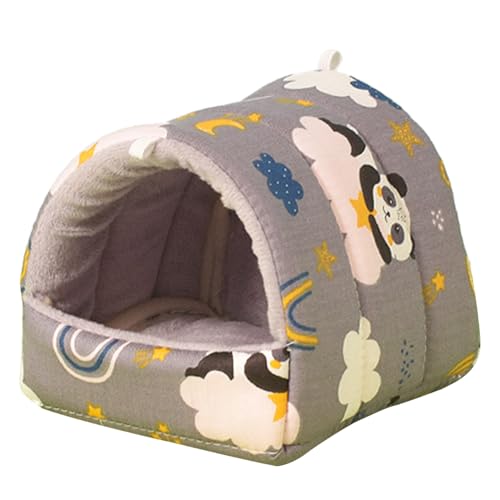 XINGLIDA Hamster-Hängematte, Bett, Spielzeug, Kleintierhaus, schöner Druck, Hängebett, Lebensraum, Dekoration für Eichhörnchen, Chinchillas von XINGLIDA