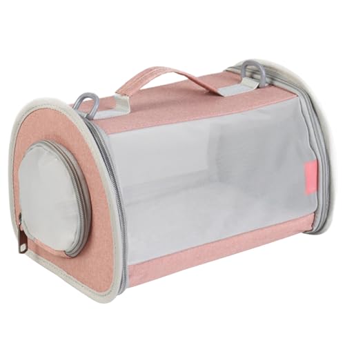 XINGLIDA Hamster-Outdoor-Tasche, tragbare Hamster-Handtasche mit abnehmbarer Plüschmatte für Hamster, Vögel, Haustierzubehör von XINGLIDA