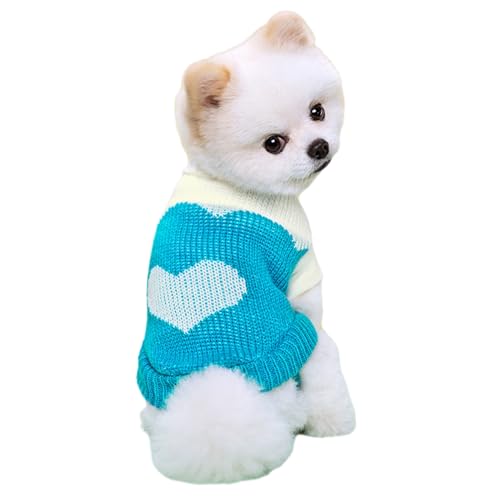 XINGLIDA Haustierpullover für Hunde, Herbst, Frühling, Haustierpullover, warme Haustierkleidung für Bichon, Chihuahuas, kleine Hunde, Foto-Outfit von XINGLIDA