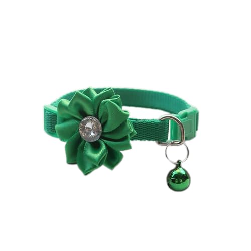 XINGLIDA Hundehalsband mit elegantem Blumen-Kristall, Breakaway-Anzugshalsband, Halskette, Halsband für große süße Mädchen von XINGLIDA