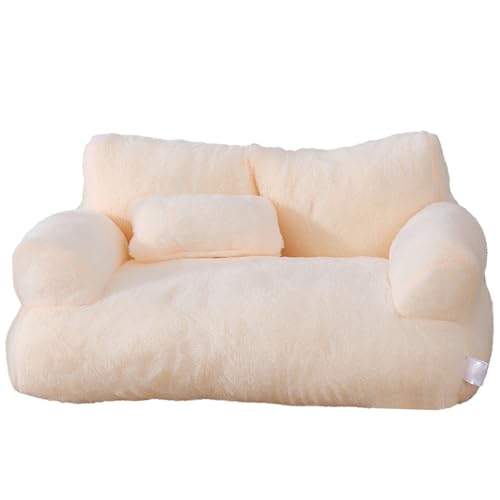 XINGLIDA Kreatives Haustier-Couchbett, abnehmbarer Bezug für Hunde und weiches Plüsch, bequemes Sofa, mehrere Farben von XINGLIDA