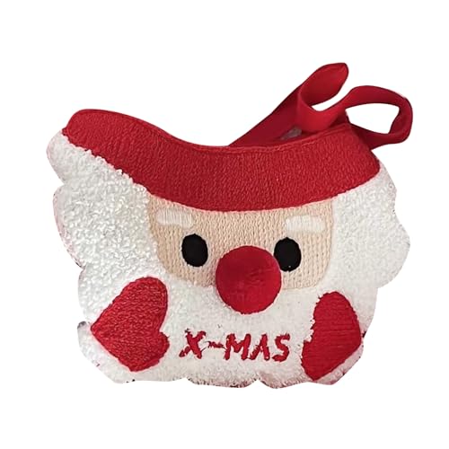 XINGLIDA Speichel-Handtuch mit weihnachtlichem Motiv, bunt, Schal, verstellbares Bandana, Welpenhalsband, Zubehör, Haustierzubehör von XINGLIDA