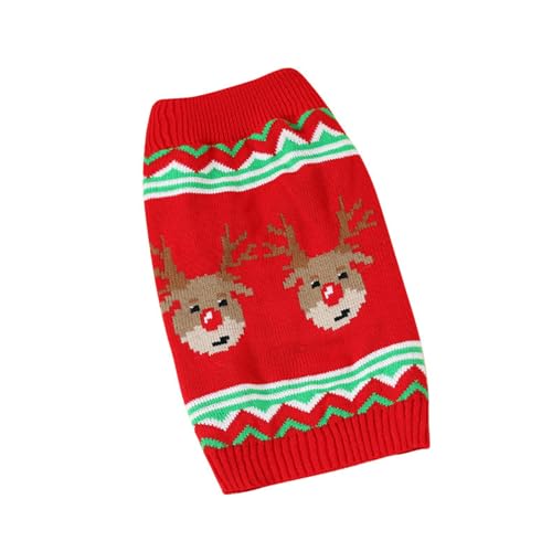 XINGLIDA Weihnachtspullover für kleine, mittelgroße und große Hunde, Weihnachtsmantel, Welpenbekleidung, Pullover, Welpen-Pyjama, Weihnachten von XINGLIDA