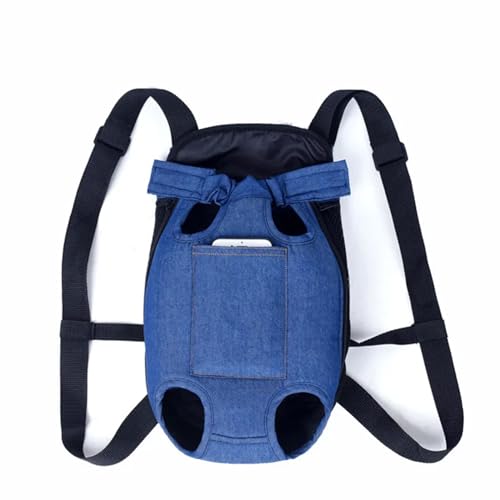 Cat Carrier, Haustier Hundetragetasche Haustier Hund Rucksack Outdoor Reise Hund Katze Träger Tasche for Kleine Hunde Welpen Carring Taschen Haustiere Produkte Trasportino Cane(Denim Navy,S) von XINTAOSM