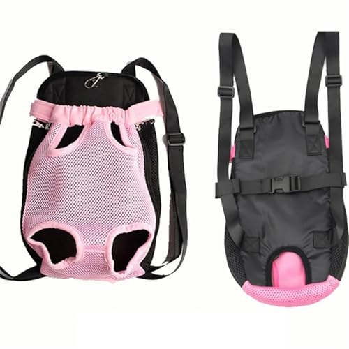 Cat Carrier, Haustier Hundetragetasche Haustier Hund Rucksack Outdoor Reise Hund Katze Träger Tasche for Kleine Hunde Welpen Carring Taschen Haustiere Produkte Trasportino Cane(Pink,S) von XINTAOSM