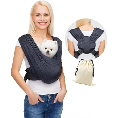 Cat Carrier, Haustier Hundetragetasche Hundetragetaschen for kleine Hunde, nach vorne gerichtete Hundetragetasche, Katzentragetasche, Heimtierbedarf, doppelter Schultergurt for Reisen im Freien(Black, von XINTAOSM