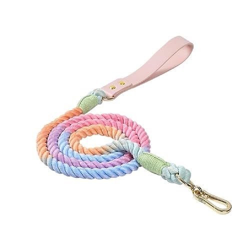 XINYIN 120 cm / 150 Cm Gewebte Hundeleine Farbverlauf Farbe Kaninchen für Hunde Flexibles Zugseil für Katzen Hundeleine für Walking Produkte Haustier Leinen von XINYIN