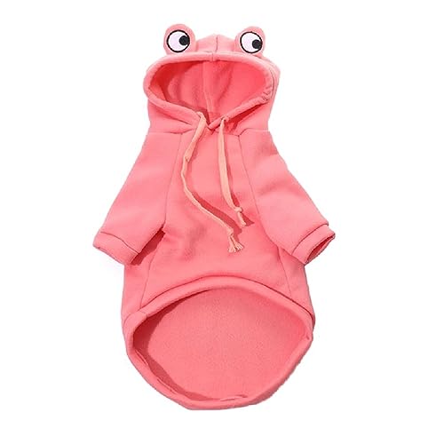 XINYIN Hunde Camping Kleidung Frosch Halloween Thema Kleidung Frosch Pullover Frühlings Welpen Pyjama Mehrfarbiges Sweatshirt Hunde Wintermantel Weicher Fleece Pullover Pyjama von XINYIN